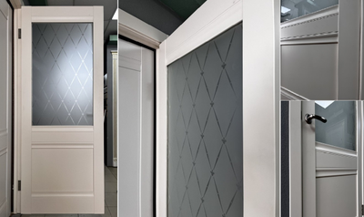 АЛЬБЕРО. РИМ. VINYL (ВИНИЛ) ВАНИЛЬ/ СТЕКЛО ХУДОЖЕСТВЕННОЕ