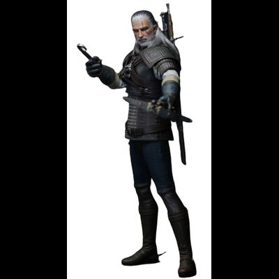 Ведьмак Геральт из Ривии (серия The Witcher) - КОЛЛЕКЦИОННАЯ ФИГУРКА 1/6 The White Wolf (J-001) - Nine Craftsmen