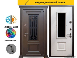 Империал Glass Шпон дуба эмаль белая, 26 мм, гладкая прижимная рамка, шагрень белая