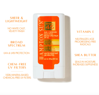 HAMPTON SUN  SPF45 Mineral Face Stick - Солнцезащитный стик для лица