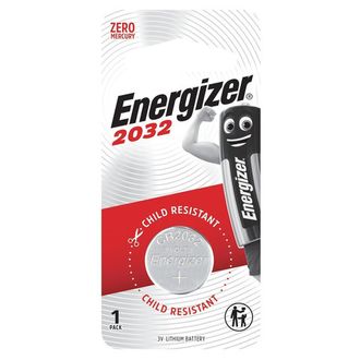 Батарейка ENERGIZER, CR 2032, литиевая, 1 шт., в блистере, E301021301