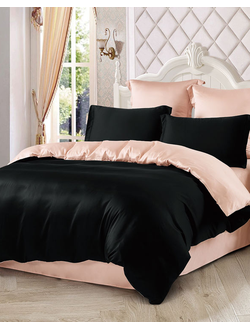 Постельное белье TANGO черное тенсел евро 200x220x1 250x270x1 50x70x2 70x70x2 JIU06-30