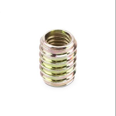 Мебельная футорка М6*14 с цельной резьбой без шляпки