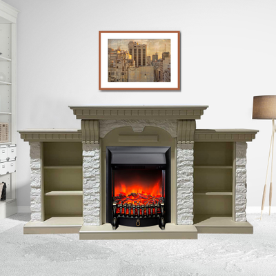 Электрокамин Дублин Премиум SL M2 с очагом Fobos