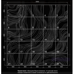 Панно гипсовое NORI артикул SPN32