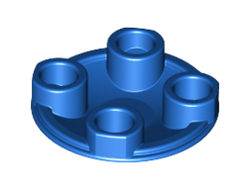Plate, Round 2 x 2 with Rounded Bottom (Boat Stud), Blue (2654 / 265423 / 4208686 / 4278276)