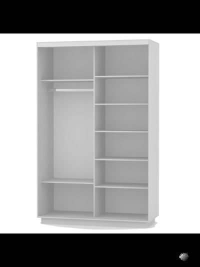 Экспресс шкаф-купе 2-х дверный (Зеркало) 1,2х2,2м Белый, Анкор светлый, Сонома, Ясень шимо светлый, Крафт табачный, Серый диамант, Бетон, Венге, Кашемир