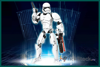 # 75114 Сборная Фигура «Штурмовик Первого Ордена» / “First Order Stormtrooper” Buildable Action Figure (2016)