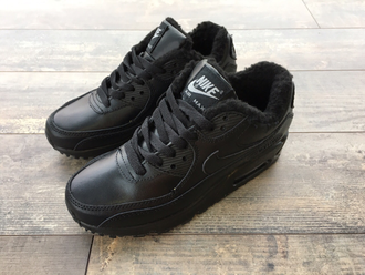 Кроссовки Nike Air Max 90 Black зимние