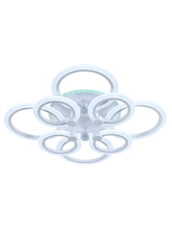 Люстра светодиодная 8076/4+4 WHT 144W+11W RGB Profit Light