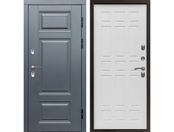 Дверь термо Премиум Grey-Спарта белое дерево