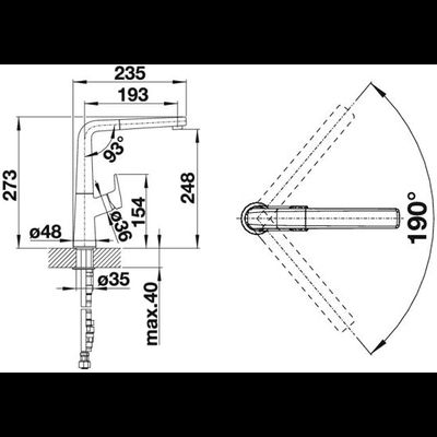 Смеситель Blanco Avona-S