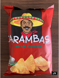 Чипсы кукурузные ТМ КАРАМБАС сметана и лук 150 гр.