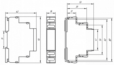 Реле контроля напряжения многофункциональное DVC 0624