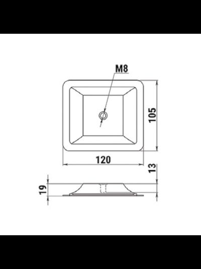 Крепление на баллон НЛ под М8