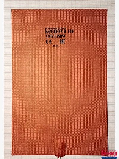 Гибкая нагревающая пластина 1350 Вт 220 В (405х265) Keenovo  (3М скотч, c термодатчиком на 180°С)