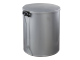 Ведро-контейнер для мусора с педалью УСИЛЕННОЕ, 15 л, кольцо под мешок, серое, оцинкованная сталь