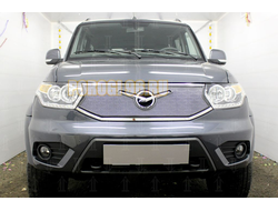 Защита радиатора Уаз Патриот (рестайлинг 3) 2016- chrome