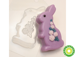 Кролик Розы, форма для мыла пластиковая