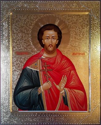 Валерий Мелитинский, святой мученик. Рукописная икона.