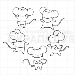 Штамп Мышки