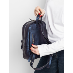 Женский кожаный рюкзак Anzolla Premium indigo (арт. 
3040-56)