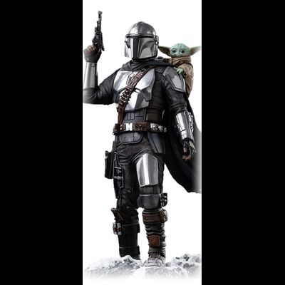 ПРЕДЗАКАЗ - Мандалорец и Грогу (малыш Йода) ("Мандалорец", Star Wars) - Коллекционная СТАТУЯ 1/10 scale Movie The Mandalorian &amp; Grogu Statue (LUCSWR138026-10) - Iron Studios ?ЦЕНА: 26300 РУБ.?