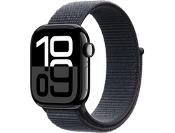 Apple Watch Series 10 46mm Jet Black Aluminium Case with Ink Sport Loop