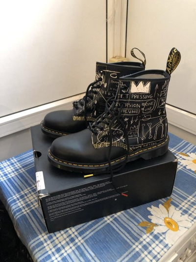 Ботинки Dr. Martens 1460 Black Smooth Basquiat