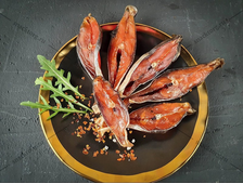 Стейки ИЗ ГОРБУШИ вяленые ТМ Мерка, в упаковке 0,5 кг