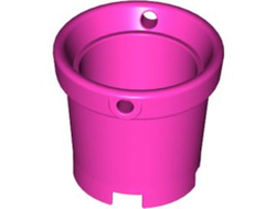Container, Bucket 2 x 2 x 2 with Handle Holes, Dark Pink (48245 / 4618603)