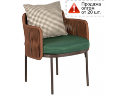 Кресло металлическое плетеное с подушкой Lety купить в Ялте