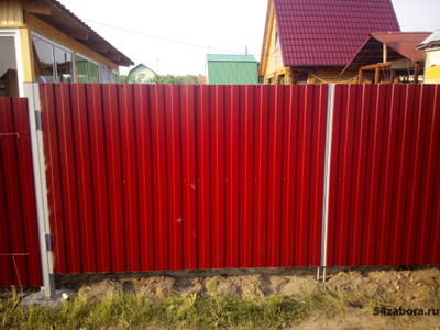 Ворота распашные  из профлиста