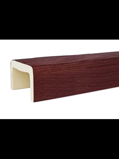 Декоративная балка из полиуретана. Полиуретановая фальшбалка Country Decor рубленая вишня