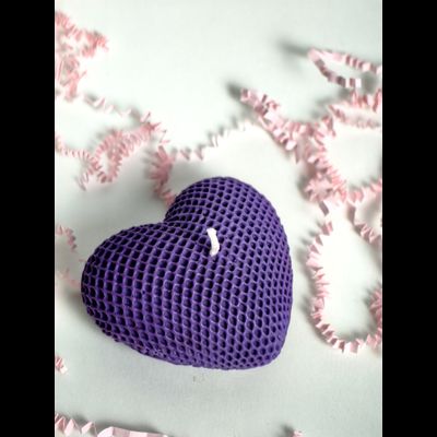 Свеча "Сердце" Фиолет