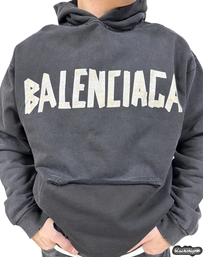 Худи Balenciaga Black/Grey (S, M, L, XL)