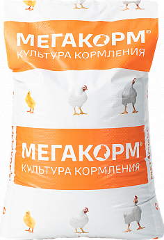 Мегакорм для кур-несушек рост 6 -19  недель (25 кг)