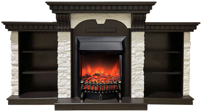 Электрокамин Дублин Премиум AO M2 с очагом Fobos