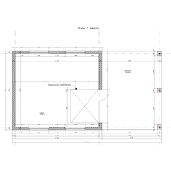 Гараж с навесом 48м² (S97)