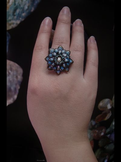 Космическое кольцо-цветок "Свет Полярной звезды"