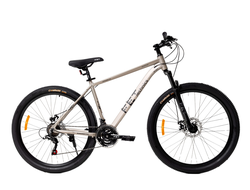 Велосипед FET technics 27,5" grey-black (алюминий, 21 скорость, Shimano, дисковые тормоза)