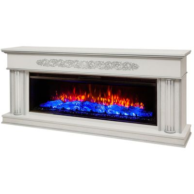 Линейный электрокамин Атлантида WT с очагом Joker 52