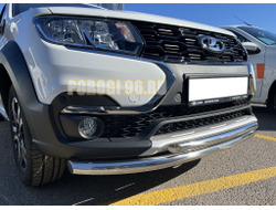 Защита переднего бампера двойная d53/42 для Lada Largus Cross 2021-
