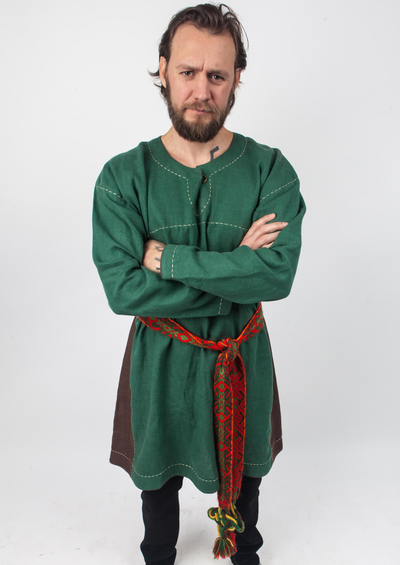 Рубаха мужская льняная удлиненная "Княжеская