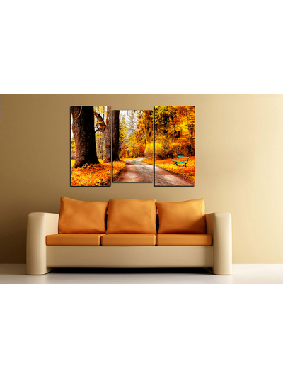 Модульная картина "Осенний лес"