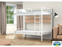 Двухъярусная кровать Валенсия Белый полка дуб молочный Томск