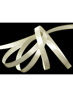 Лента атласная 6мм 3004 (кремовая), 27,4