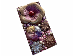 Шоколадная плитка Бельгийский шоколад 160 грамм Цветочная композиция №4