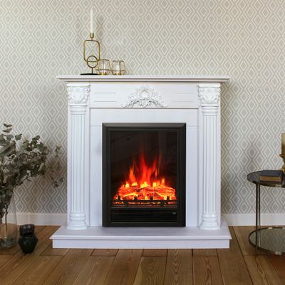 Электрокамин Stefania WT с очагом Eugene