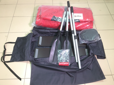 Моторная лодка Таймень NX 3400 НДНД PRO красный черный